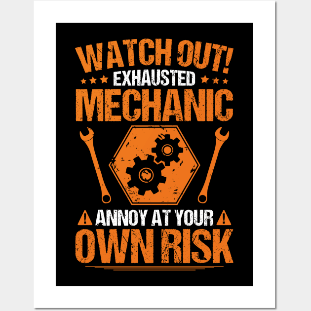 Mechanic/Mechanics/Gearhead/Nut Runner/Gift Wall Art by Krautshirts